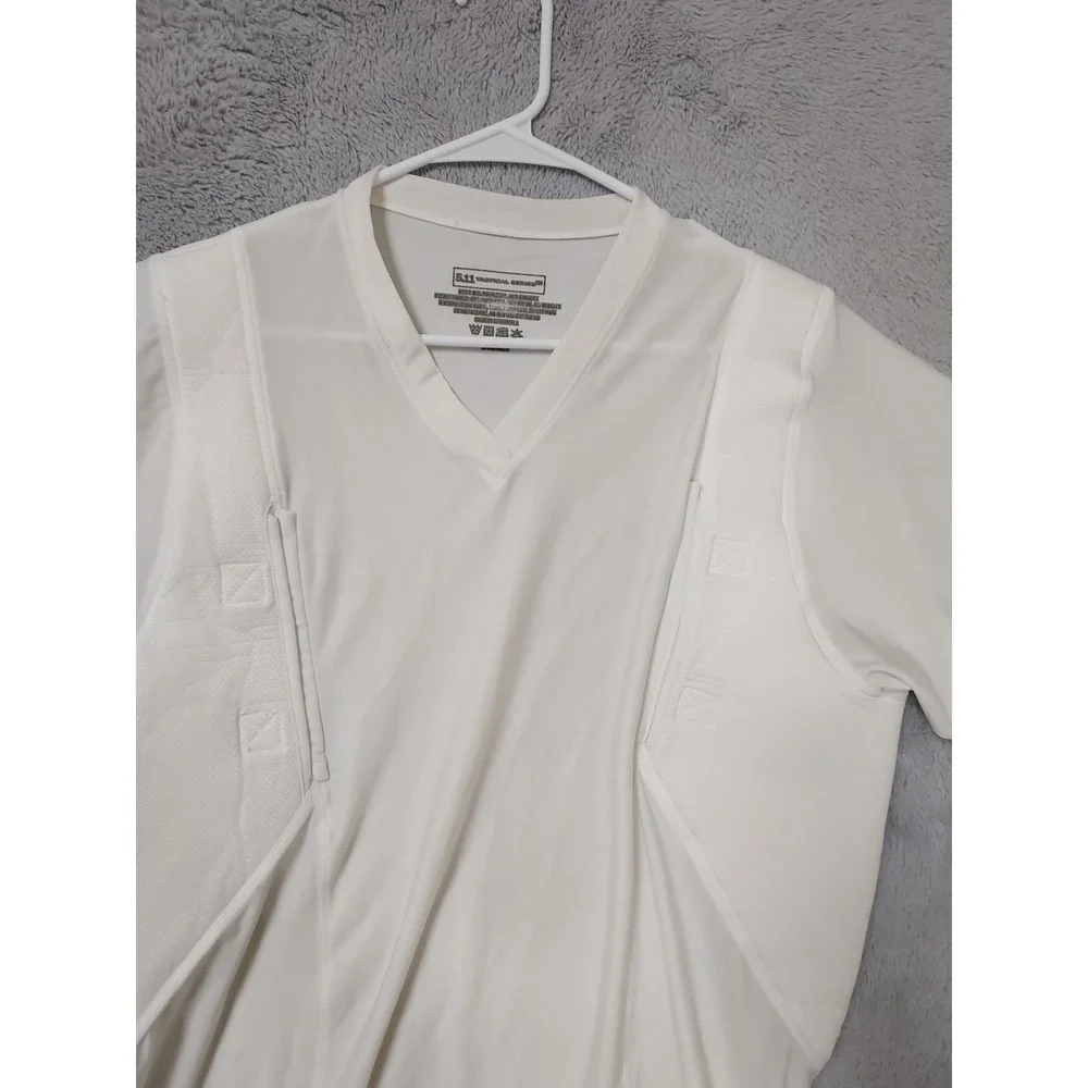 511 Tactical Shirt Mens 2XL Tactical Conceal Carry Holster OFF White Base Layer